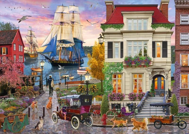 Schmidt Spiele Schiff im Hafen 1000 Teile Puzzle Schmidt-Spiele-58989 von Schmidt Spiele