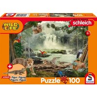 Schmidt Spiele - Schleich : Wild Life - Im Regenwald, 100 Teile plus Figur von Schmidt Spiele
