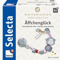 Schmidt Spiele - Selecta - bellybutton by Selecta - Äffchenglück, rosa, Schnullerkette, 22 cm von Schmidt Spiele