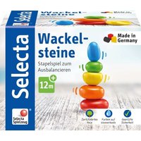 Selecta 62009 - Wackelsteine, Stapelspiel, Holz, 5-teilig von Schmidt Spiele