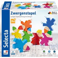 Selecta 62039 - Zwergenstapel, Stapelspiel, Holz, 7-teilig von Schmidt Spiele