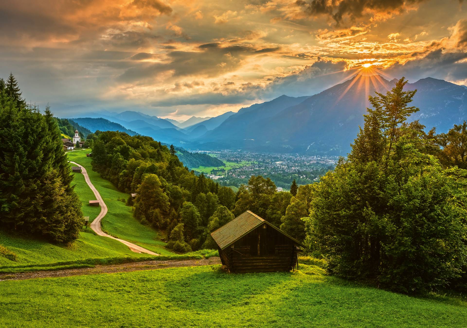 Schmidt Spiele Sonnenuntergang über dem Bergdorf Wamberg 1500 Teile Puzzle Schmidt-Spiele-58970 Schmidt Spiele Sonnenuntergang über dem Bergdorf Wamberg 1500 Teile Puzzle Schmidt-Spiele-58970 von Schmidt Spiele