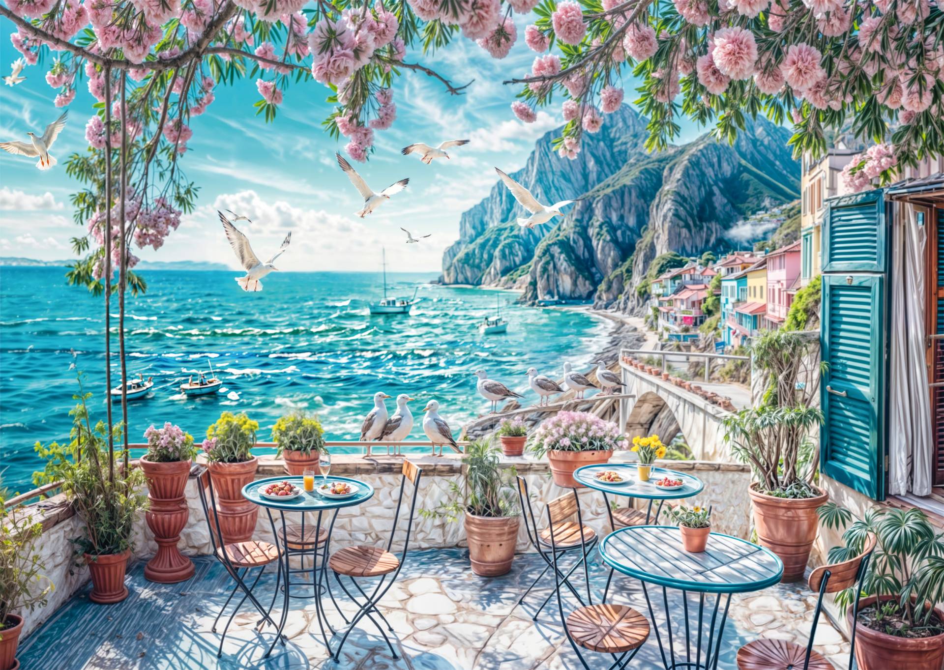 Schmidt Spiele Terrasse am Meer 1000 Teile Puzzle Schmidt-Spiele-58884 Schmidt Spiele Terrasse am Meer 1000 Teile Puzzle Schmidt-Spiele-58884 von Schmidt Spiele