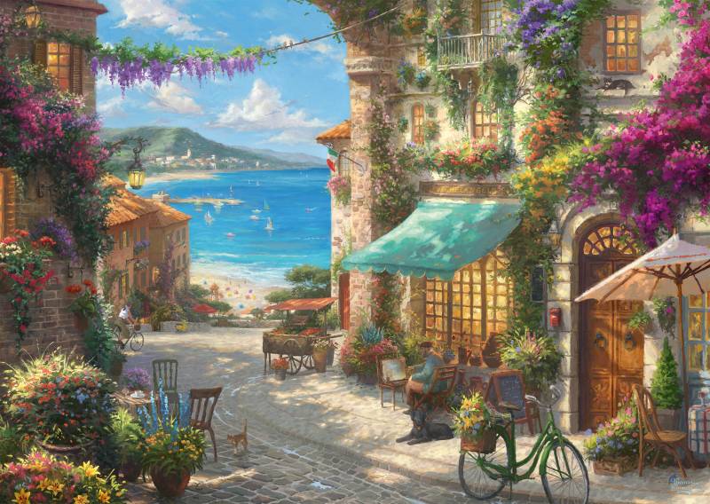 Schmidt Spiele Thomas Kinkade - Café an der italienischen Riviera 1000 Teile Puzzle Schmidt-Spiele-59624 Schmidt Spiele Thomas Kinkade - Café an der italienischen Riviera 1000 Teile Puzzle Schmidt-Spiele-59624 von Schmidt Spiele