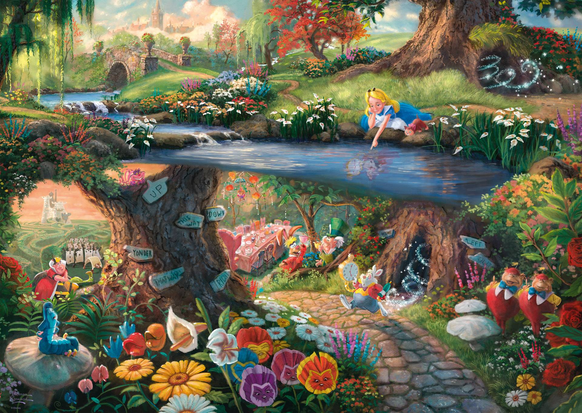 Schmidt Spiele Thomas Kinkade - Disney - Alice im Wunderland 1000 Teile Puzzle Schmidt-Spiele-59636 Schmidt Spiele Thomas Kinkade - Disney - Alice im Wunderland 1000 Teile Puzzle Schmidt-Spiele-59636 von Schmidt Spiele