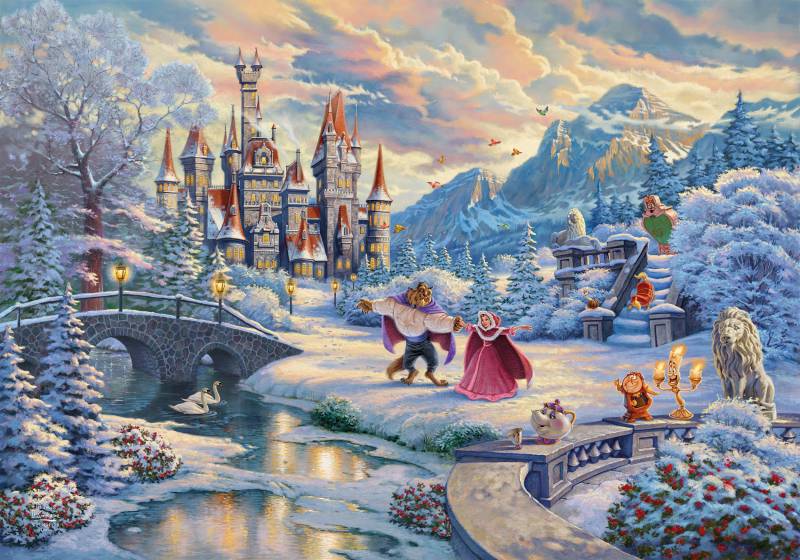 Schmidt Spiele Thomas Kinkade Disney - Beauty and the Beast, Magical Winter Evening 1000 Teile Puzzle Schmidt-Spiele-59671 Schmidt Spiele Thomas Kinkade Disney - Beauty and the Beast, Magical Winter Evening 1000 Teile Puzzle Schmidt-Spiele-59671 von Schmidt Spiele