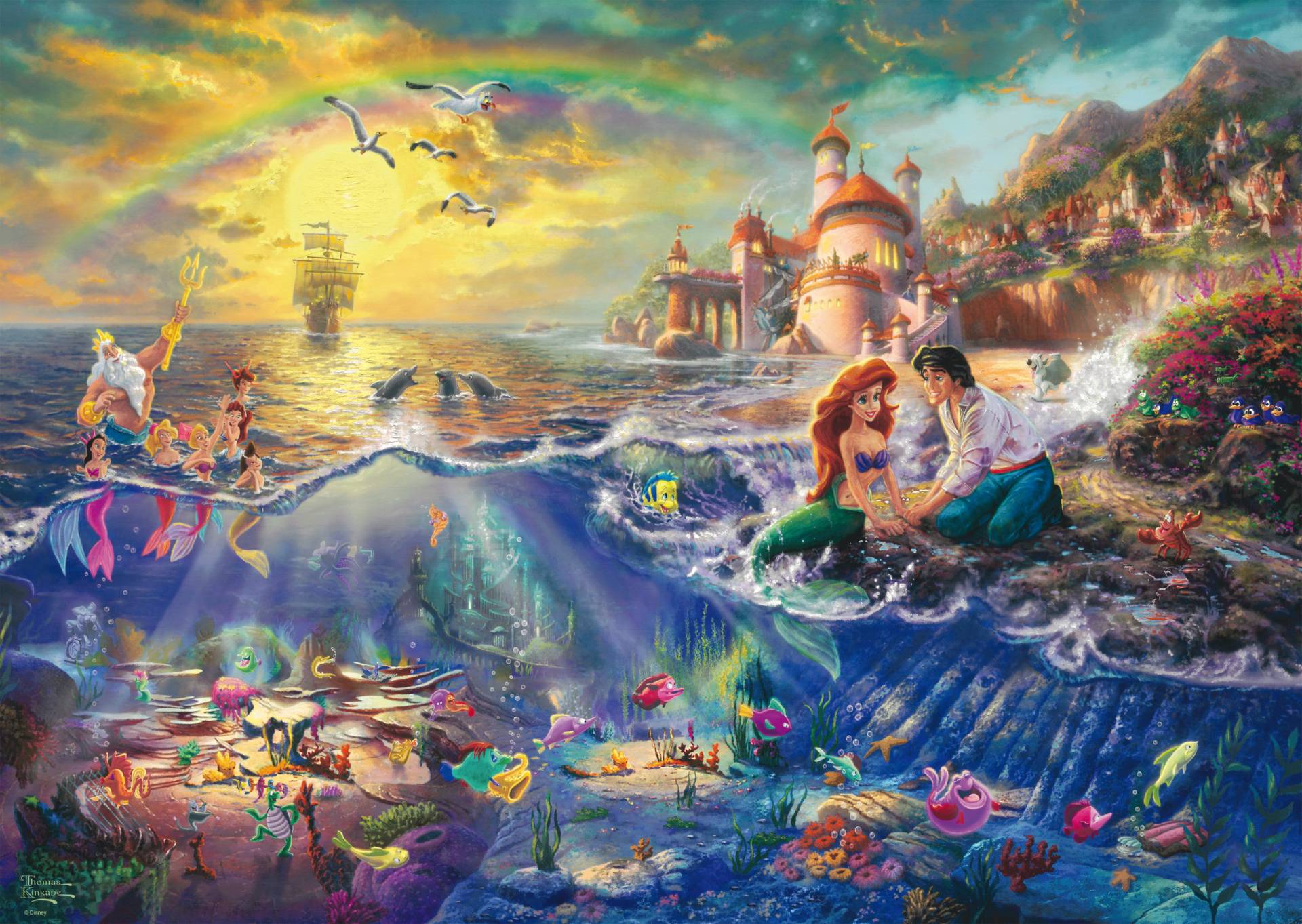 Schmidt Spiele Thomas Kinkade - Disney - Kleine Meerjungfrau 1000 Teile Puzzle Schmidt-Spiele-59479 Schmidt Spiele Thomas Kinkade - Disney - Kleine Meerjungfrau 1000 Teile Puzzle Schmidt-Spiele-59479 von Schmidt Spiele
