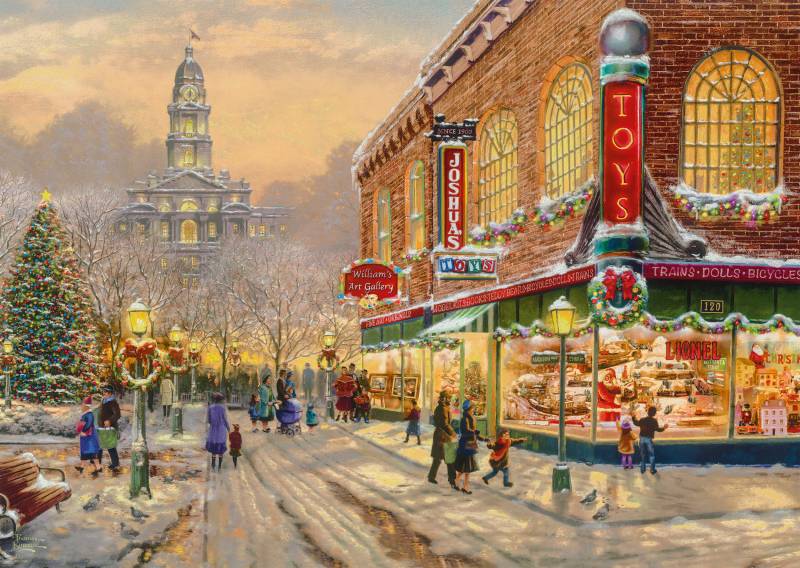 Schmidt Spiele Thomas Kinkade - Ein Weihnachtswunsch 1000 Teile Puzzle Schmidt-Spiele-59936 von Schmidt Spiele