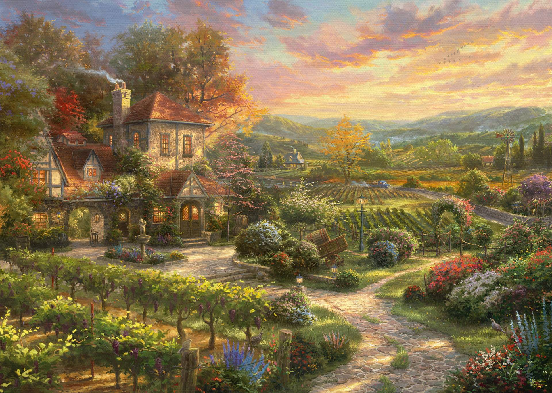 Schmidt Spiele Thomas Kinkade - In den Weinbergen 2000 Teile Puzzle Schmidt-Spiele-59629 Schmidt Spiele Thomas Kinkade - In den Weinbergen 2000 Teile Puzzle Schmidt-Spiele-59629 von Schmidt Spiele
