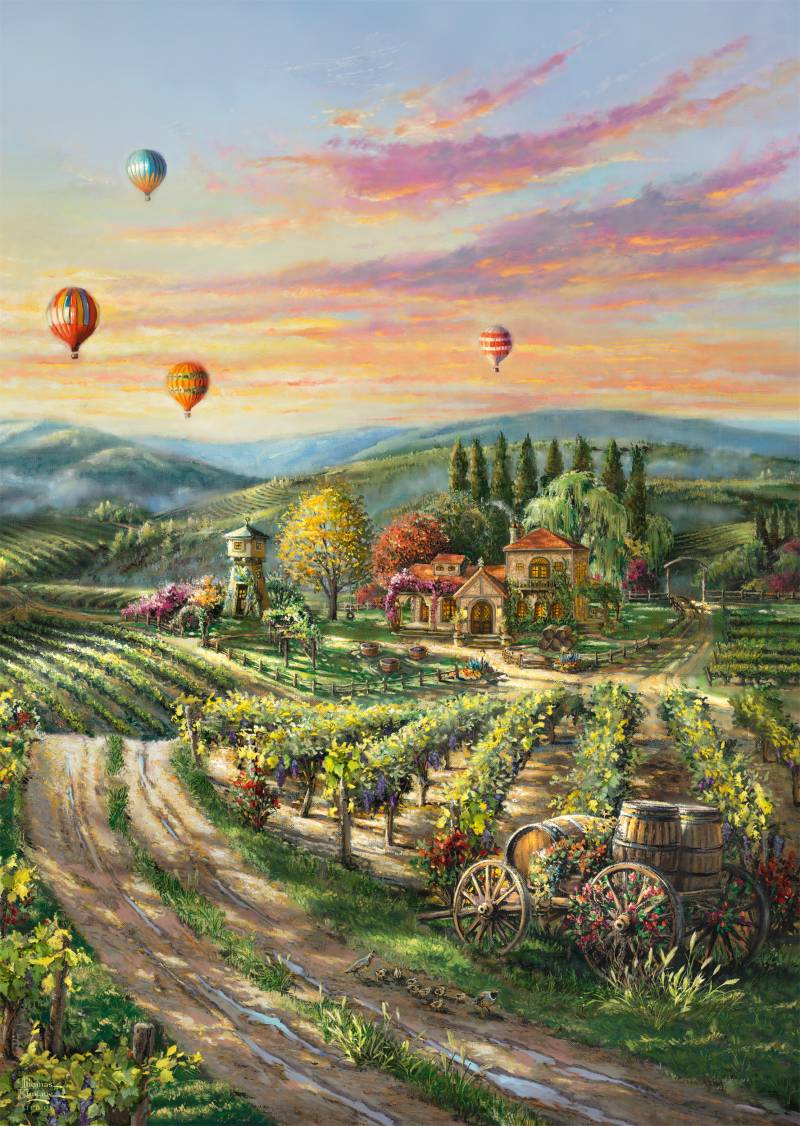 Schmidt Spiele Thomas Kinkade - Peaceful Valley Vineyard 1000 Teile Puzzle Schmidt-Spiele-57366 Schmidt Spiele Thomas Kinkade - Peaceful Valley Vineyard 1000 Teile Puzzle Schmidt-Spiele-57366 von Schmidt Spiele