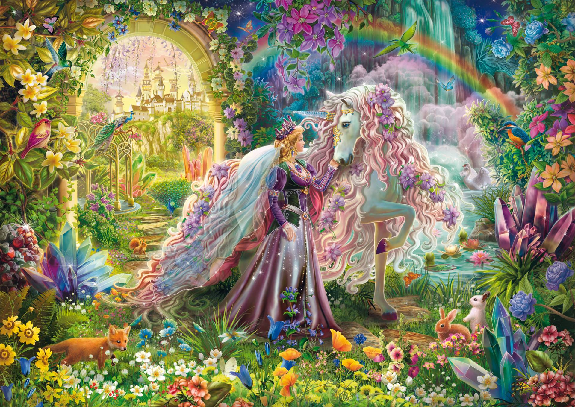 Schmidt Spiele Traumreise mit Einhorn 500 Teile Puzzle Schmidt-Spiele-59718 von Schmidt Spiele