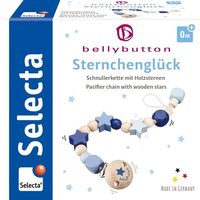 Selecta 64014 - bellybutton, Sternchenglück, Schnullerkette, Holz, blau, 21 cm Selecta 64014 - bellybutton, Sternchenglück, Schnullerkette, Holz, blau, 21 cm von Schmidt Spiele