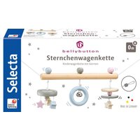 Selecta 64016 - bellybutton, Sternchenwagenkette, Kinderwagenkette, Holz, 63 cm von Schmidt Spiele