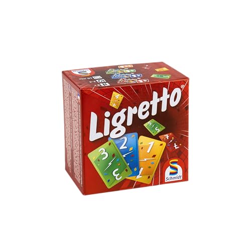 Schmidt , Ligretto Red, Card Game, Ages 8+, 2 to 4 Players, 15 mins Minutes Playing Time von Schmidt Spiele