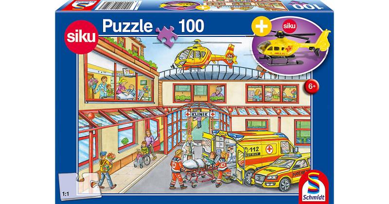 Siku Puzzle  100 Teile Rettungshubschrauber von Schmidt Spiele