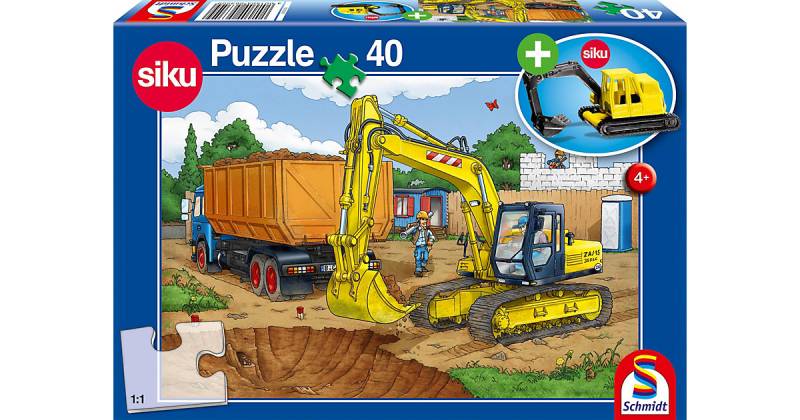 Siku Puzzle 40 Teile Bagger von Schmidt Spiele