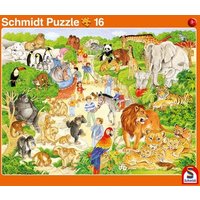 Wir gehen in den Zoo! 16 Teile / Ferien auf dem Bauernhof 24 Teile Rahmenpuzzle Wir gehen in den Zoo! 16 Teile / Ferien auf dem Bauernhof 24 Teile Rahmenpuzzle von Schmidt Spiele