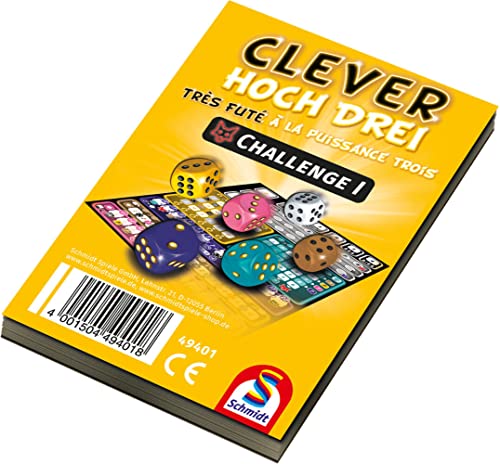 Clever hoch DREI, Challenge Block, 12 Stück: Klein & Fein von Schmidt