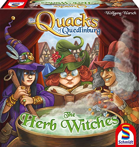 Schmidt Die Quacksalber von Quedlinburg: Die Kräuterhexen, Brettspiel-Erweiterung, ab 10 Jahren, für 2-5 Spieler, über 45 Minuten Spieldauer von Schmidt
