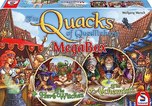 Schmidt Die Quacksalber von Quedlinburg: Mega-Box, Brettspiel, ab 10 Jahren, 2-5 Spieler, 45 Minuten Spieldauer Schmidt Die Quacksalber von Quedlinburg: Mega-Box, Brettspiel, ab 10 Jahren, 2-5 Spieler, 45 Minuten Spieldauer von Schmidt