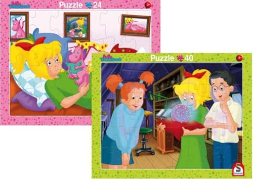 Schmidt Spiele 2er-Set Rahmenpuzzle Bibi Blocksberg 24+40 Teile Schmidt Spiele 2er-Set Rahmenpuzzle Bibi Blocksberg 24+40 Teile von Schmidt