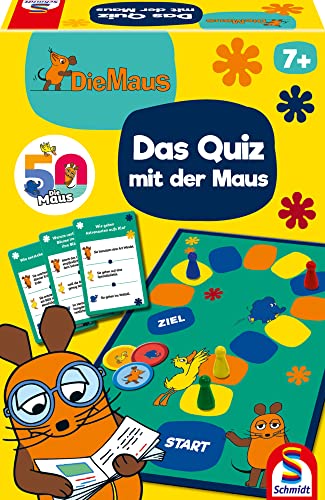 Schmidt Spiele 40613, Quiz mit der Maus, Kinderspiel, bunt von Schmidt