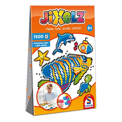 Schmidt Spiele 46117 Jixelz, Unterwasserwelt, 1500 Teile, 5 Motive, Kinder-Bastelsets, Kinderpuzzle Schmidt Spiele 46117 Jixelz, Unterwasserwelt, 1500 Teile, 5 Motive, Kinder-Bastelsets, Kinderpuzzle von Schmidt