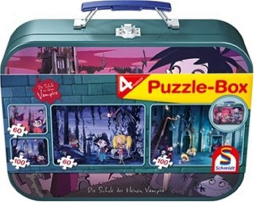 Schmidt Spiele 55592 - Puzzle Box im Metallkoffer Lizenz, Die Schule der kleinen Vampire, 2x60, 2x100 Teile Schmidt Spiele 55592 - Puzzle Box im Metallkoffer Lizenz, Die Schule der kleinen Vampire, 2x60, 2x100 Teile von Schmidt