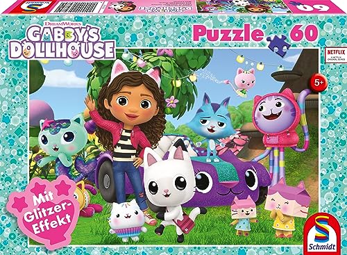 Schmidt Spiele 56474 Gabby's Dollhouse, Fröhliche Freunde, 60 Teile Kinder-Glitzerpuzzle Schmidt Spiele 56474 Gabby's Dollhouse, Fröhliche Freunde, 60 Teile Kinder-Glitzerpuzzle von Schmidt