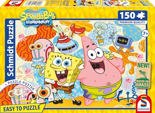 Schmidt Spiele 56546 Spongebob und Freunde, 150 Teile Kinderpuzzle aus Graspappe Schmidt Spiele 56546 Spongebob und Freunde, 150 Teile Kinderpuzzle aus Graspappe von Schmidt