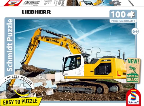 Schmidt Spiele 56550 Liebherr, Raupenbagger R928, 100 Teile Kinderpuzzle aus Graspappe Schmidt Spiele 56550 Liebherr, Raupenbagger R928, 100 Teile Kinderpuzzle aus Graspappe von Schmidt