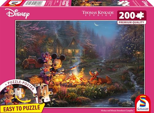 Schmidt Spiele 56558 Thomas Kinkade, Disney, Mickey and Minnie, Sweetheart Campfire, 200 Teile Puzzle Schmidt Spiele 56558 Thomas Kinkade, Disney, Mickey and Minnie, Sweetheart Campfire, 200 Teile Puzzle von Schmidt