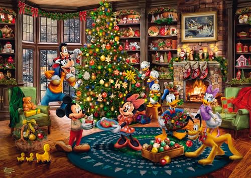 Schmidt Spiele 58047 Disney, Mickey & Minnie Trimming The Tree, Thomas Kinkade, 1000 Teile Puzzle Schmidt Spiele 58047 Disney, Mickey & Minnie Trimming The Tree, Thomas Kinkade, 1000 Teile Puzzle von Schmidt