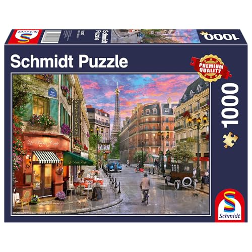 Schmidt Spiele 58387 Straße zum Eiffelturm, 1000 Teile Puzzle von Schmidt