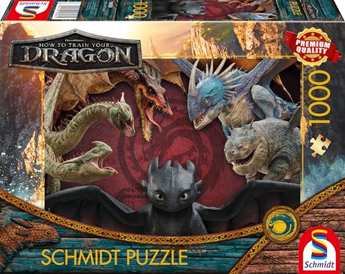 Schmidt Spiele 58581 Drachenzähmen leicht gemacht, Dragons Are Real, 1000 Teile Puzzle Schmidt Spiele 58581 Drachenzähmen leicht gemacht, Dragons Are Real, 1000 Teile Puzzle von Schmidt