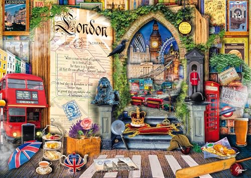 Schmidt Spiele 58606 Erinnerungen an London, Aimee Steward, 1000 Teile Puzzle von Schmidt