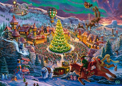 Schmidt Spiele 58609 Santas Nordpol, Zac Kinkade, 1000 Teile Puzzle von Schmidt