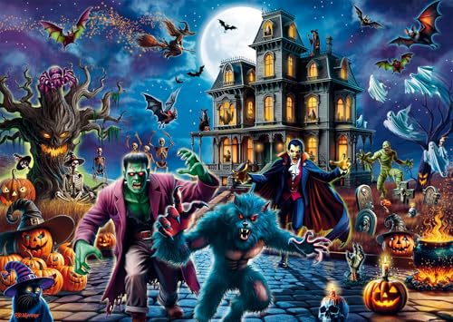 Schmidt Spiele 58871 Halloween-Nacht, 1000 Teile Puzzle von Schmidt