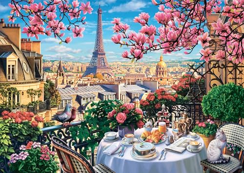 Schmidt Spiele 58876 Frühstück in Paris, 1000 Teile Puzzle von Schmidt
