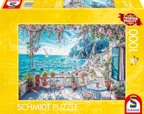 Schmidt Spiele 58884 Terrasse am Meer, 1000 Teile Puzzle von Schmidt