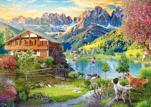 Schmidt Spiele 58886 Erholung in den Dolomiten, 1000 Teile Puzzle von Schmidt