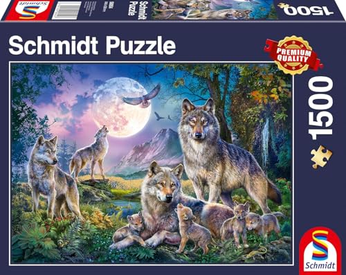 Schmidt Spiele 58954 Wölfe, 1500 Teile Puzzle von Schmidt