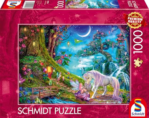 Schmidt Spiele 59790 Wo Sich Einhorn und Elfe Gute Nacht Sagen, 1000 Teile Puzzle Schmidt Spiele 59790 Wo Sich Einhorn und Elfe Gute Nacht Sagen, 1000 Teile Puzzle von Schmidt