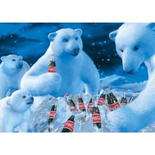 Schmidt Spiele 59913 Coca Cola, Polarbären, 1000 Teile Puzzle von Schmidt