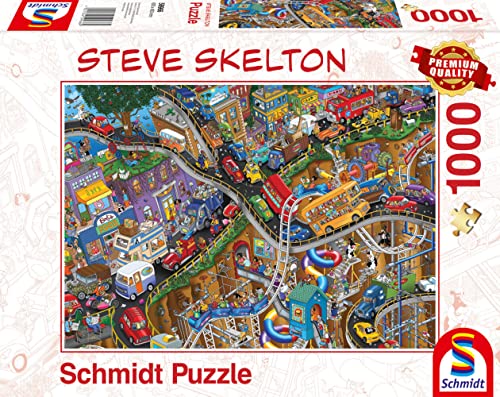 Schmidt Spiele 59966 Steve Skelton, Alles in Bewegung, 1000 Teile Puzzle von Schmidt