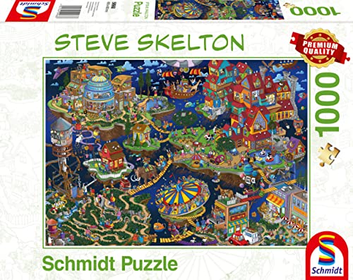 Schmidt Spiele 59968 Steve Skelton, Verrückte Welt, 1000 Teile Puzzle von Schmidt