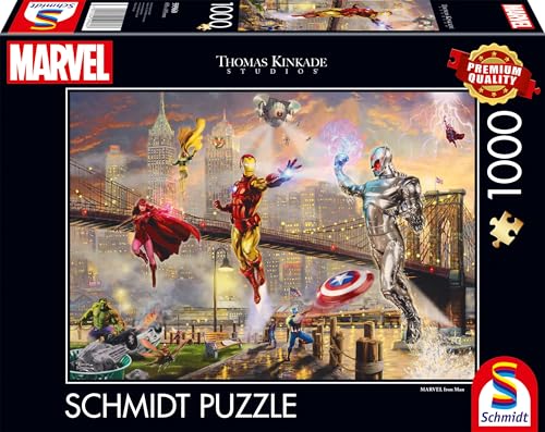 Schmidt Spiele 59960 Iron Man, Thomas Kinkade, 1000 Teile Puzzle von Schmidt