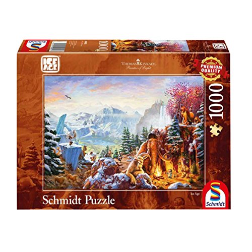 Schmidt Spiele Puzzle 59481 Thomas Kinkade 59481-Thomas, Ice Age, 1.000 Teile Puzzle, bunt von Schmidt