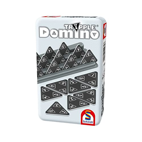 Schmidt Spiele SSP51282 - Tripple Domino in Metalldose von Schmidt