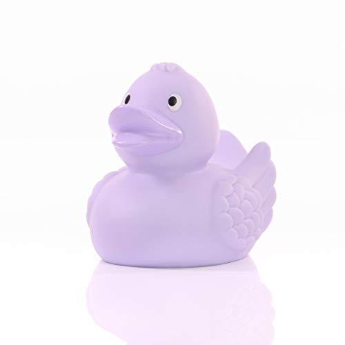 Schnabels Badeente Wings - Geschenk für Geburt Geburtstag Namenstag Kinder Baby Freund-in Mädchen Junge - lustig originell Glücksbringer - Spielzeug Quietsche-Ente Deko Badewanne (Pastell-Lila) von Schnabels